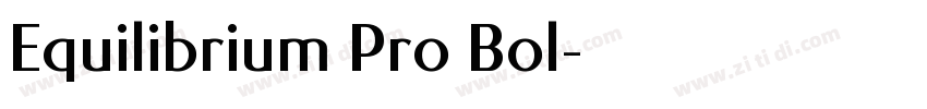 Equilibrium Pro Bol字体转换